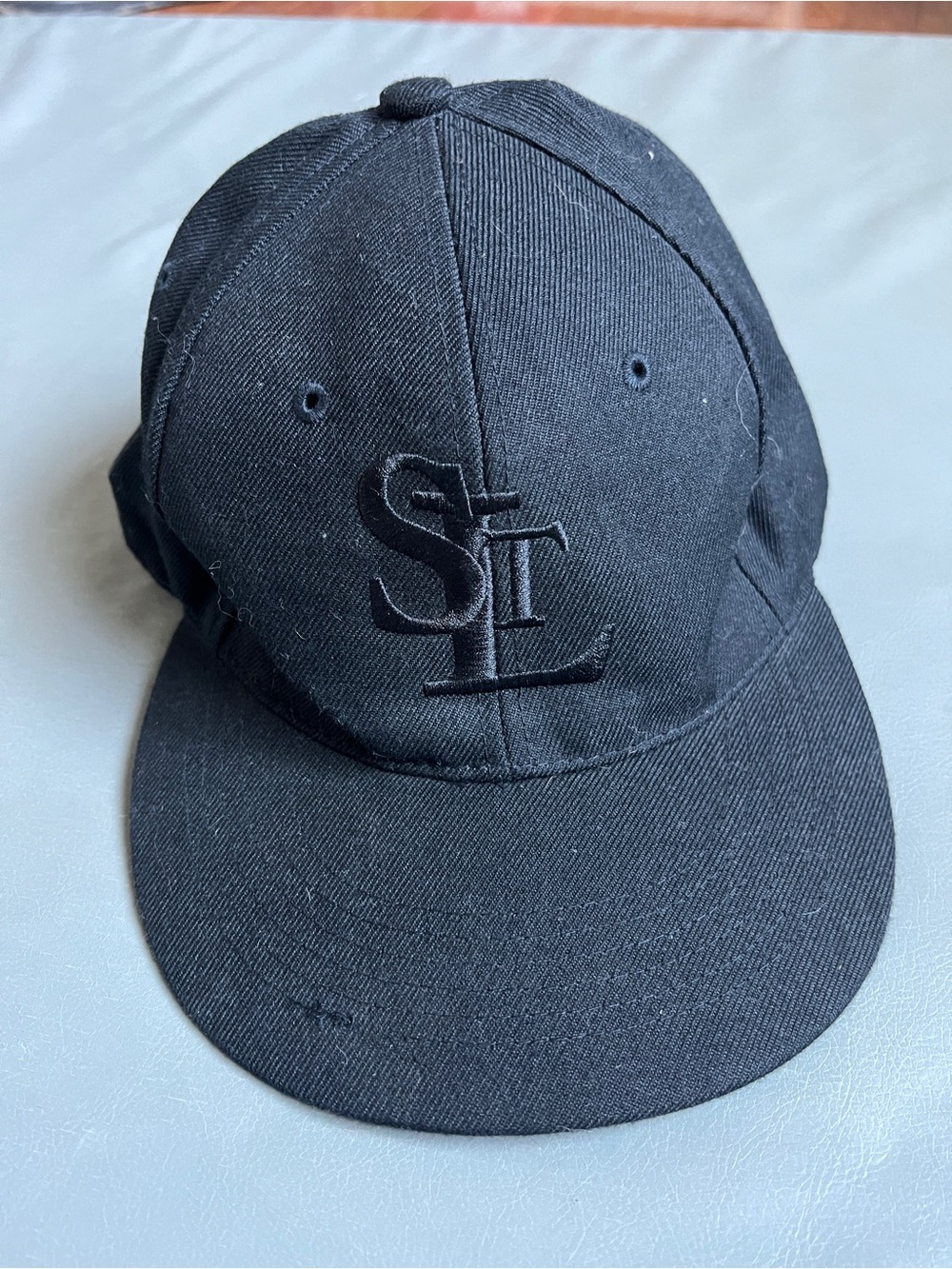 Tomorrow Black Embroidered STL Baseball Cap 7 1/4